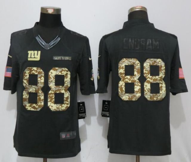 2017 NFL New Nike New York Giants #88 Engram Anthracite Salute To Service Limited Jersey